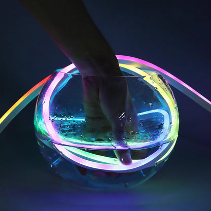 Розумна неонова стрічка RGB від USB, 5м, з Bluetooth + Пульт, SFK-11 / Гнучка світлодіодна стрічка / Гнучкий неон