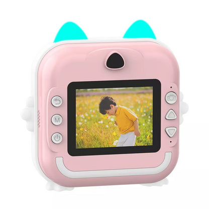 Дитяча камера миттєвого друку 24Мп, от USB +2 рулони паперу, Q5, Рожевий / Камера моментального друку