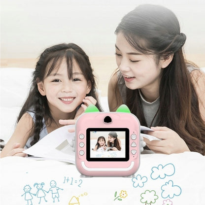 Дитяча камера миттєвого друку 24Мп, от USB +2 рулони паперу, Q5, Рожевий / Камера моментального друку