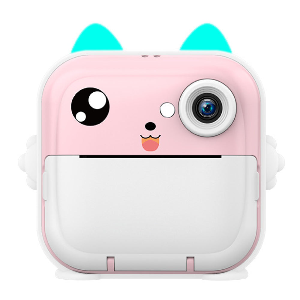 Дитяча камера миттєвого друку 24Мп, от USB +2 рулони паперу, Q5, Рожевий / Камера моментального друку