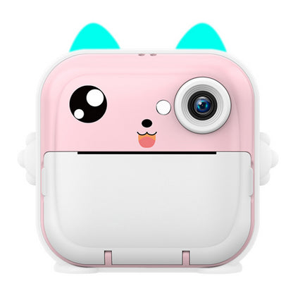 Дитяча камера миттєвого друку 24Мп, от USB +2 рулони паперу, Q5, Рожевий / Камера моментального друку