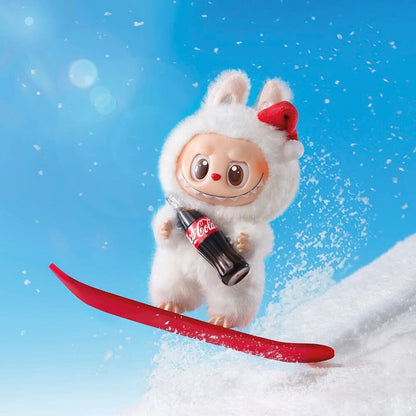 М'яка іграшка-брелок Labubu "Coca-Cola", 17см, Сюрприз / Плюшева фігурка Лабубу / Іграшка сюрприз Labubu