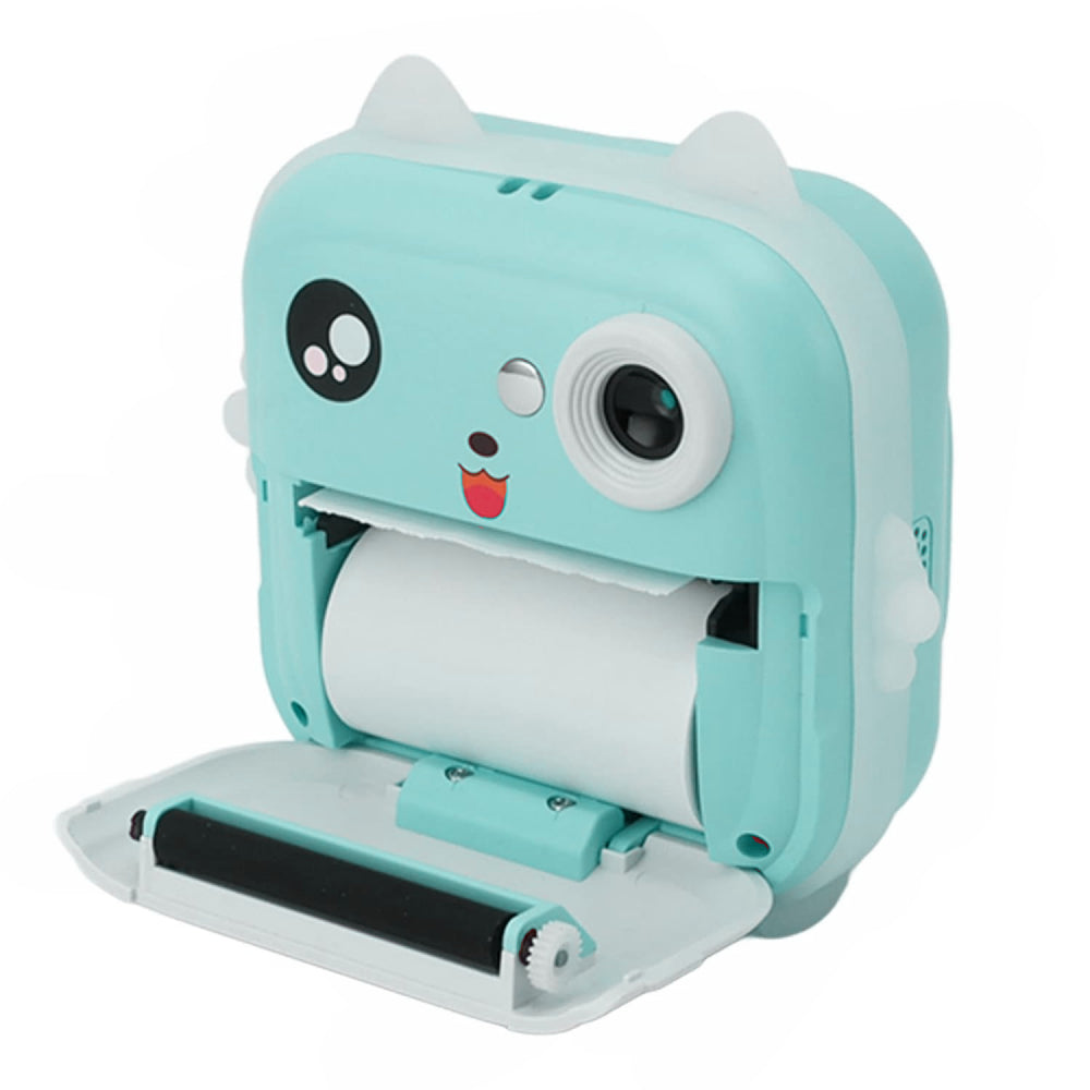 Дитяча камера миттєвого друку 24Мп, USB + 2 рулона паперу, Q5, Блакитний / Цифровий фотоапарат для дітей