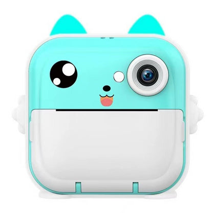 Дитяча камера миттєвого друку 24Мп, USB + 2 рулона паперу, Q5, Блакитний / Цифровий фотоапарат для дітей