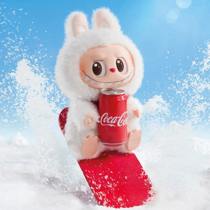 М'яка іграшка-брелок Labubu "Coca-Cola", 17см, Сюрприз / Плюшева фігурка Лабубу / Іграшка сюрприз Labubu