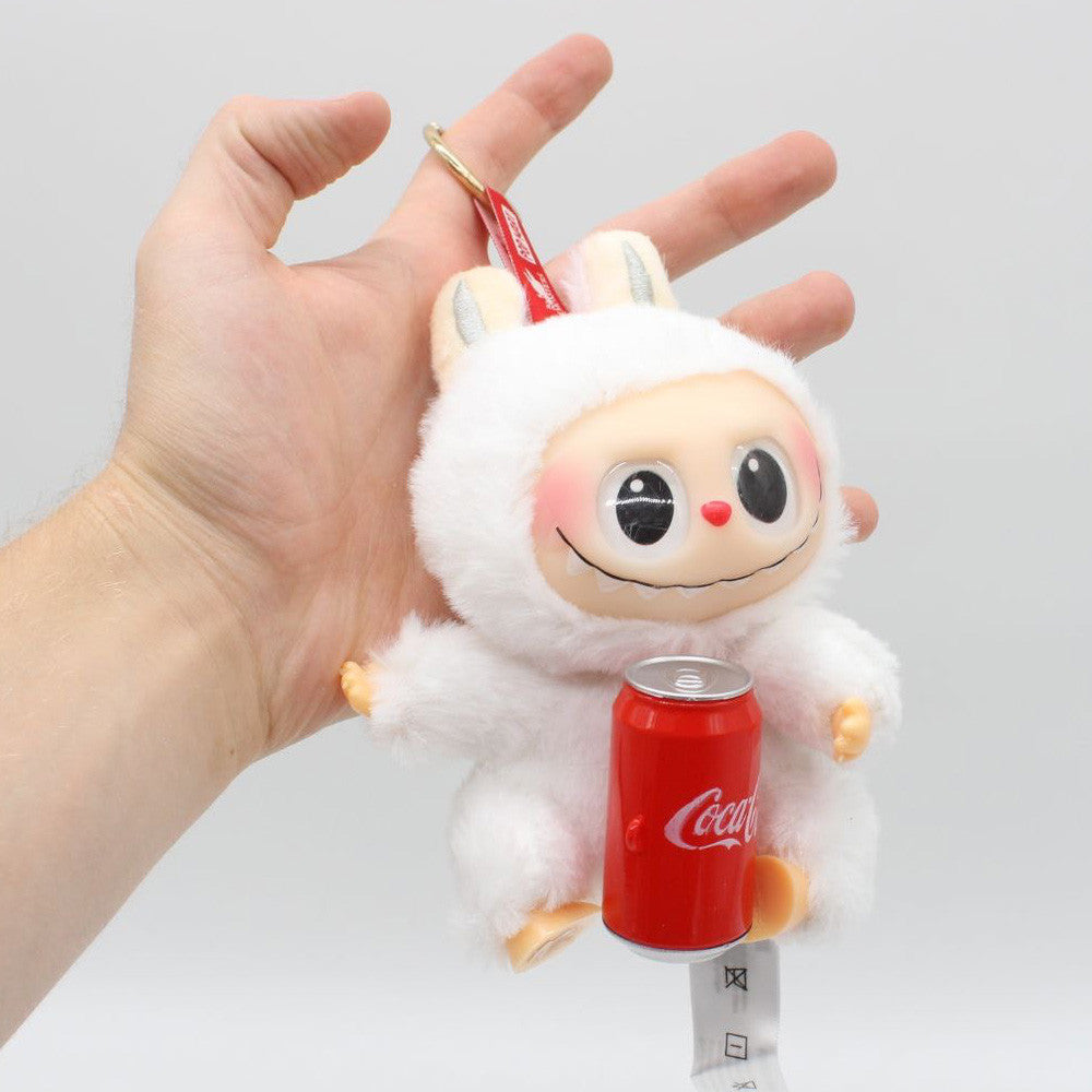 М'яка іграшка-брелок Labubu "Coca-Cola", 17см, Сюрприз / Плюшева фігурка Лабубу / Іграшка сюрприз Labubu