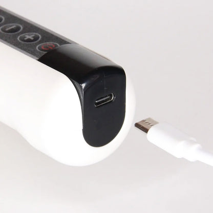 Вакуумний масажер від целюліту з підігрівом та USB, 12 режимів, Білий / Антицелюлітний масажер для тіла