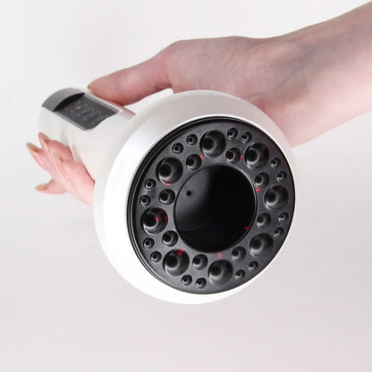 Вакуумний масажер від целюліту з підігрівом та USB, 12 режимів, Білий / Антицелюлітний масажер для тіла