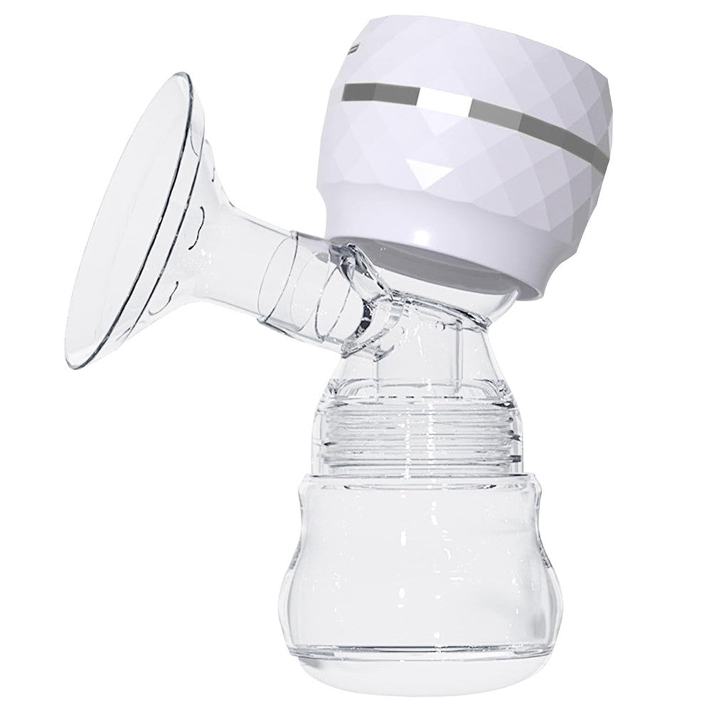 Електричний молоковідсмоктувач з LED-дисплеєм, 180мл, USB, Білий / Бездротовий зціджувач для грудного молока