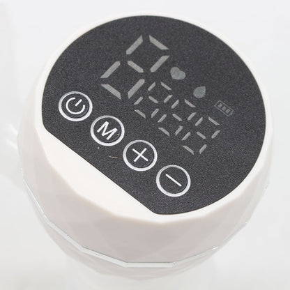 Електричний молоковідсмоктувач з LED-дисплеєм, 180мл, USB, Білий / Бездротовий зціджувач для грудного молока