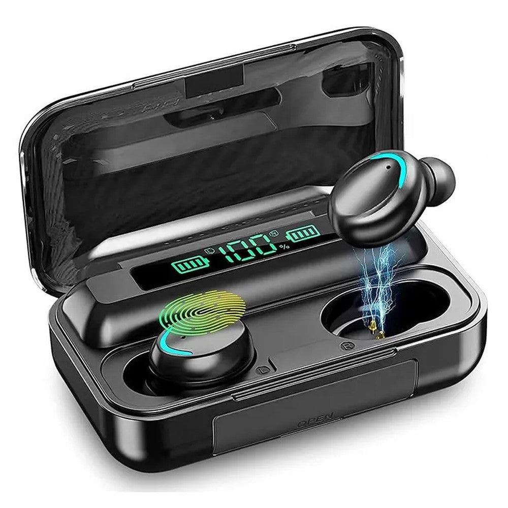 Бездротові навушники з функцією павербанка, 2000мАг, TWS BTH-F9-5 / Вакуумні навушники / Бездротові навушники