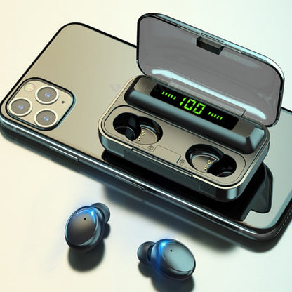 Бездротові навушники з функцією павербанка, 2000мАг, TWS BTH-F9-5 / Вакуумні навушники / Бездротові навушники