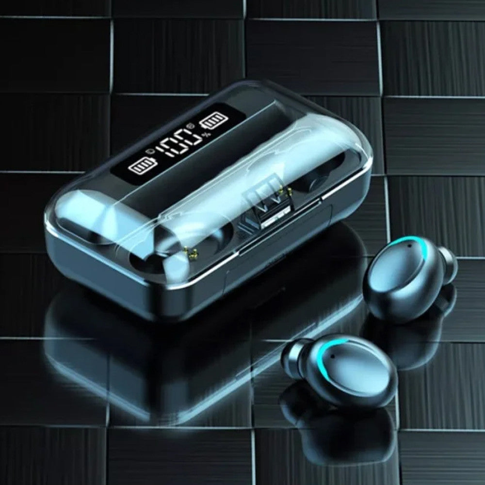 Бездротові навушники з функцією павербанка, 2000мАг, TWS BTH-F9-5 / Вакуумні навушники / Бездротові навушники