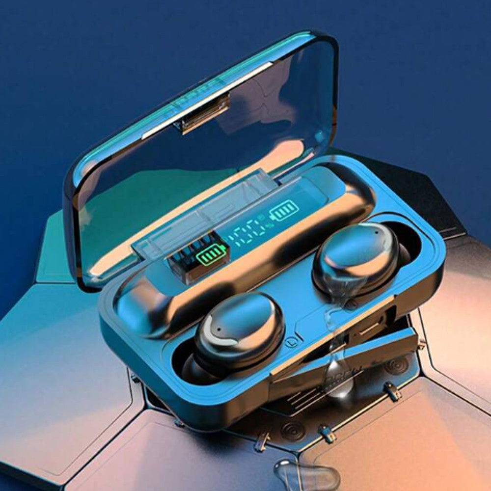 Бездротові навушники з функцією павербанка, 2000мАг, TWS BTH-F9-5 / Вакуумні навушники / Бездротові навушники