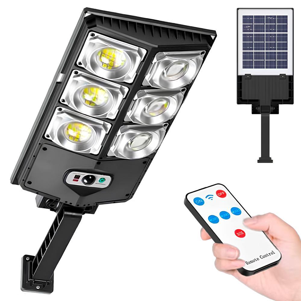 Вуличний ліхтар на сонячній батареї з пультом 180LED, W789A-3 / Світильник за датчиком руху