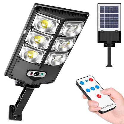 Вуличний ліхтар на сонячній батареї з пультом 180LED, W789A-3 / Світильник за датчиком руху