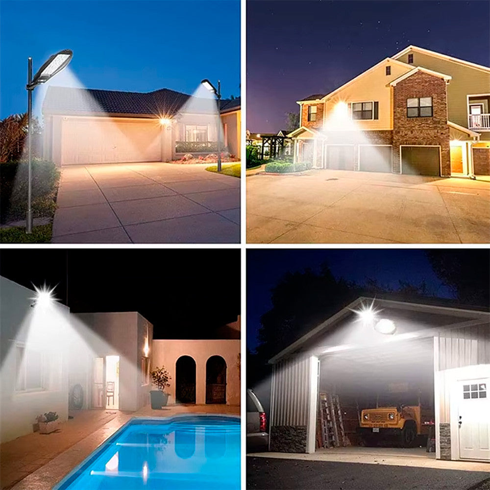 Вуличний ліхтар на сонячній батареї з пультом 180LED, W789A-3 / Світильник за датчиком руху