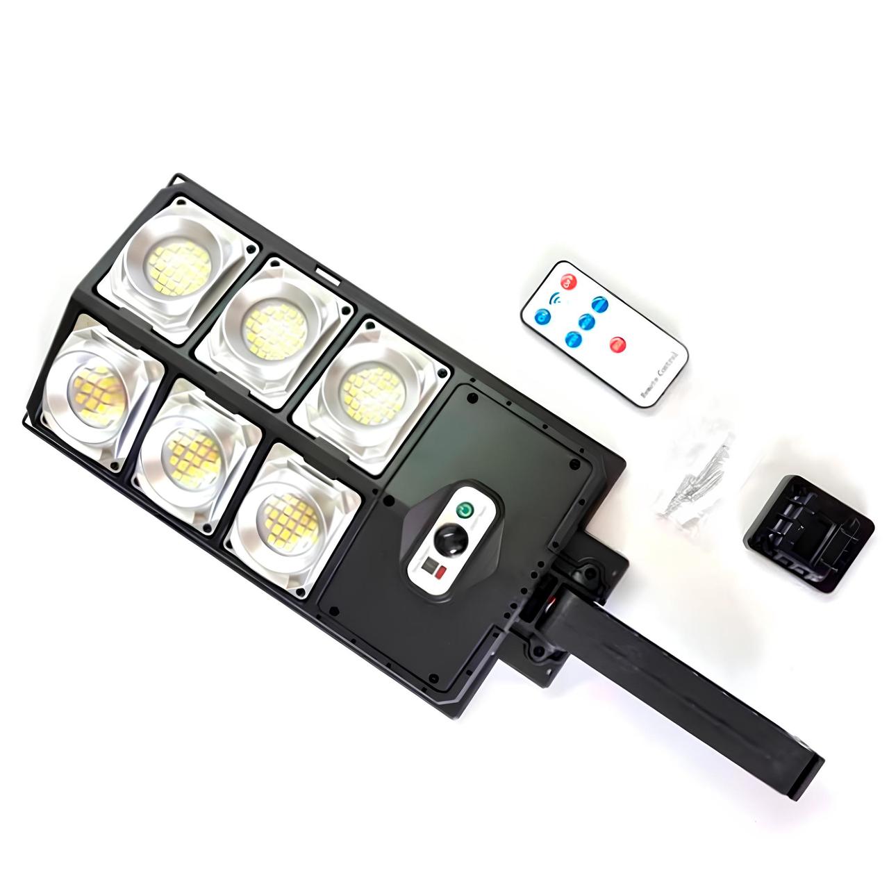 Вуличний ліхтар на сонячній батареї з пультом 180LED, W789A-3 / Світильник за датчиком руху