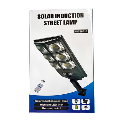 Вуличний ліхтар на сонячній батареї з пультом 180LED, W789A-3 / Світильник за датчиком руху