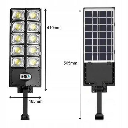 Вуличний ліхтар на сонячній батареї з пультом 300LED, W789A-5 / Світильник з датчиком руху