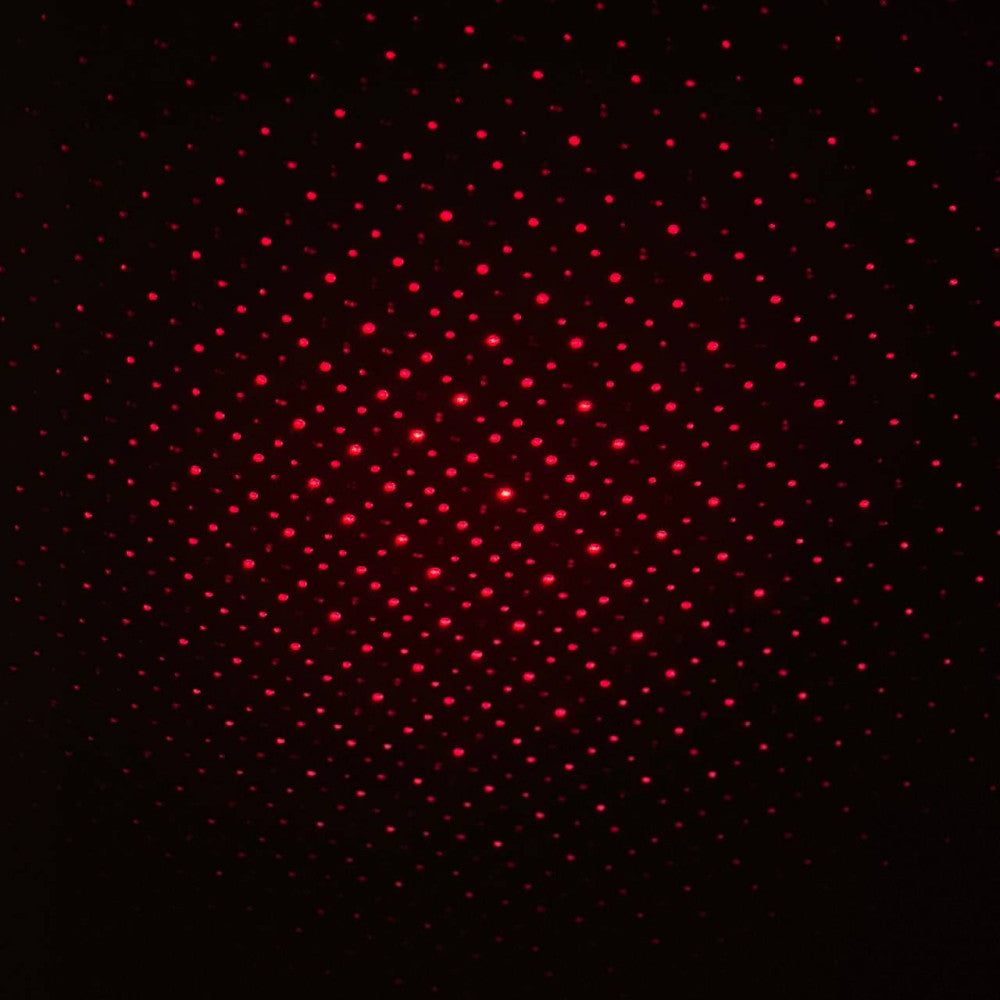 Лазерний проектор в машину від USB, STAR DL190, Червоний / Міні підсвічування для салону авто / Червоне зоряне небо в авто