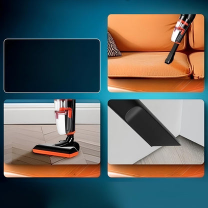 Вертикальний бездротовий пилосос 3000Вт + 2 насадки SK-13036 / Ручний пилосос / Акумуляторний пилосос