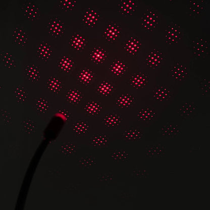 Лазерний проектор у машину від USB, STAR DL190, Рожевий / Міні підсвічування для салону авто / Червоне зоряне небо в авто