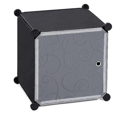 Пластикова шафа для одягу 146х76х37см, на 8 секцій, MP28-51A / Модульна шафа складна / Шафа-органайзер