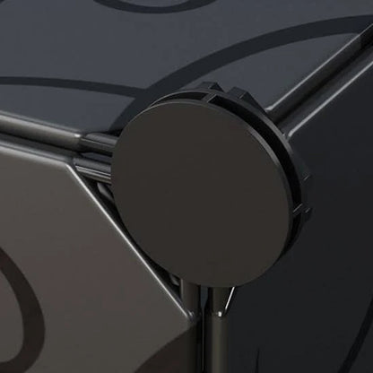 Пластикова шафа для одягу 146х76х37см, на 8 секцій, MP28-51A / Модульна шафа складна / Шафа-органайзер