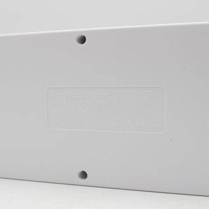 Мережевий фільтр-подовжувач 5м, 10 розеток 220В+4 USB+1 Type-C, Тк-15, Білий / Подовжувач з вимикачем / Мережевий фільтр