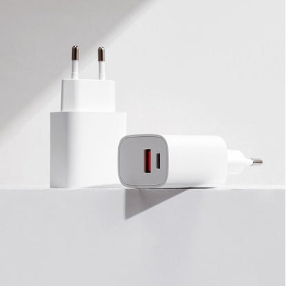 Мережевий адаптер 25Вт Type-C зі швидкою зарядкою / Блокування для заряджання / Зарядний пристрій