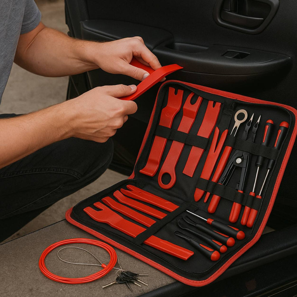 Набір інструментів для розбирання та обшивки салону автомобіля 46 в 1 / Інструменти в кейсі для зняття обшивки