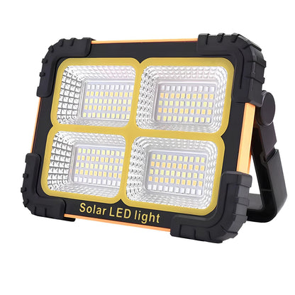 Ліхтар прожектор із сонячною батареєю, PowerBank + 2 лампочки, JN-901 / Акумуляторний прожектор переносний