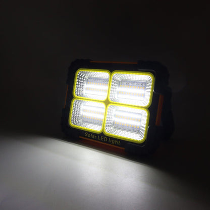 Ліхтар прожектор із сонячною батареєю, PowerBank + 2 лампочки, JN-901 / Акумуляторний прожектор переносний