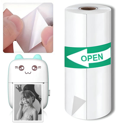 Самоклеючий папір для термопринтера (1шт) 57х25мм / Самоклейка для термопринтера / Термопапір наклейка