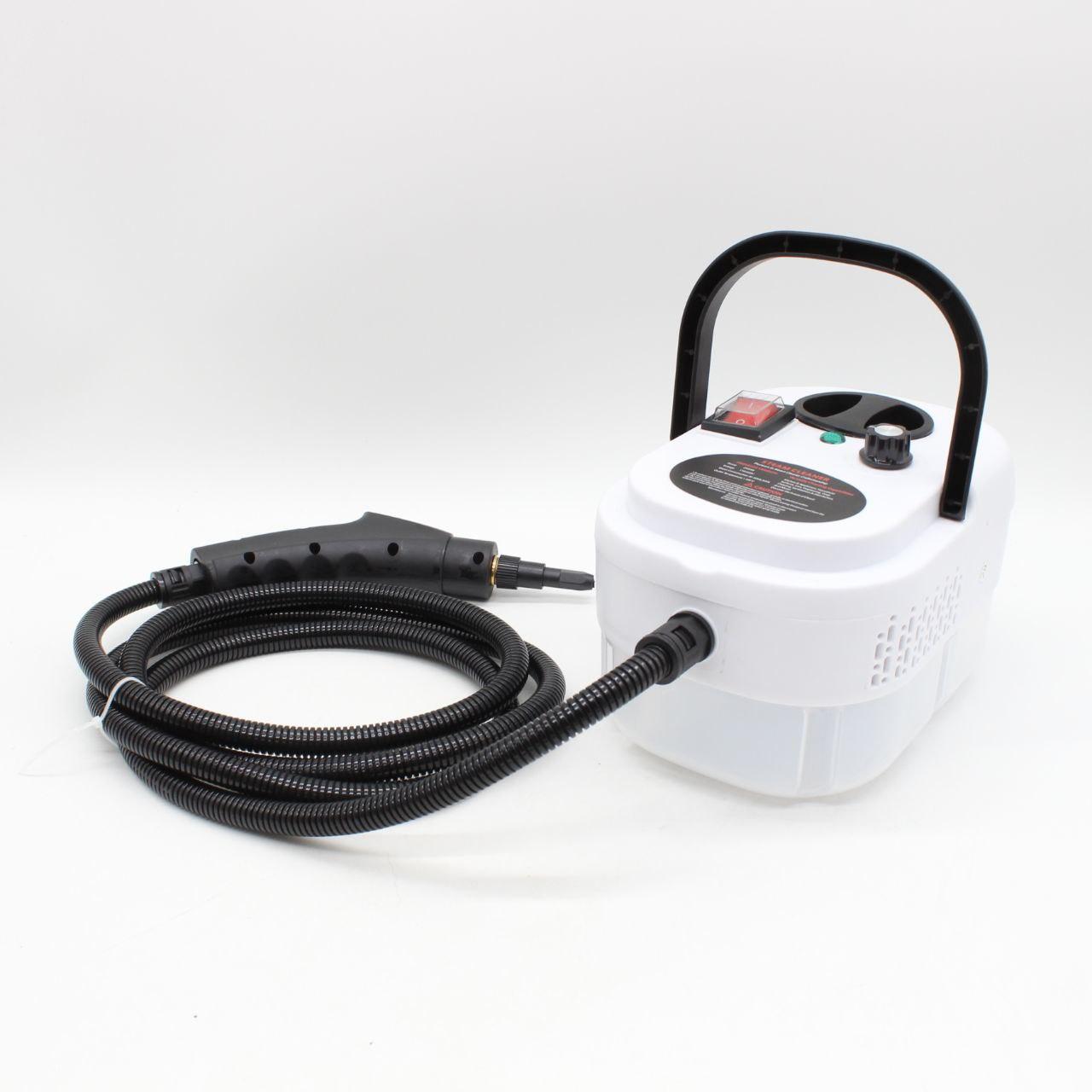 Компактний пароочисник для дому 2500Вт, 1.2л + 7 насадок / Парогенератор для прибирання / Паровий очищувач