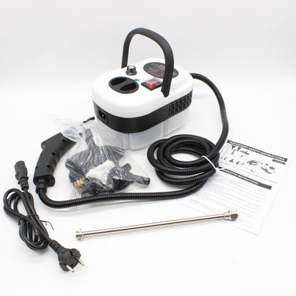 Компактний пароочисник для дому 2500Вт, 1.2л + 7 насадок / Парогенератор для прибирання / Паровий очищувач