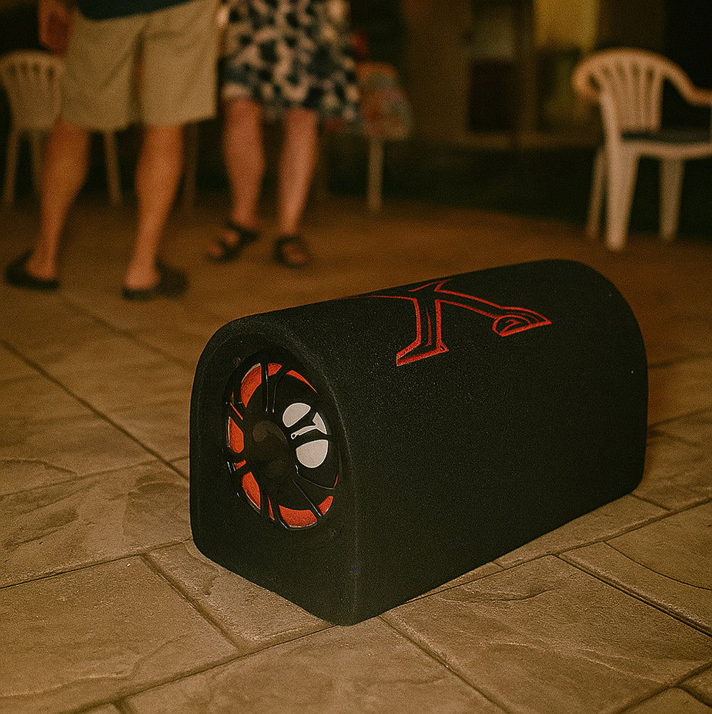 Активний автомобільний сабвуфер 8 дюймів з Bluetooth і пультом дистанційного керування, Xplod / Універсальний активний