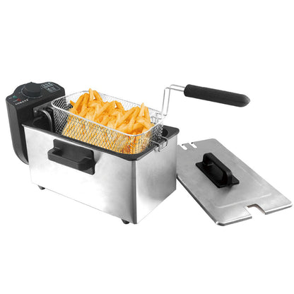 Фритюрниця електрична 3.5л 2000Вт WJ-800 / Електрофритюрниця для приготування картоплі фрі