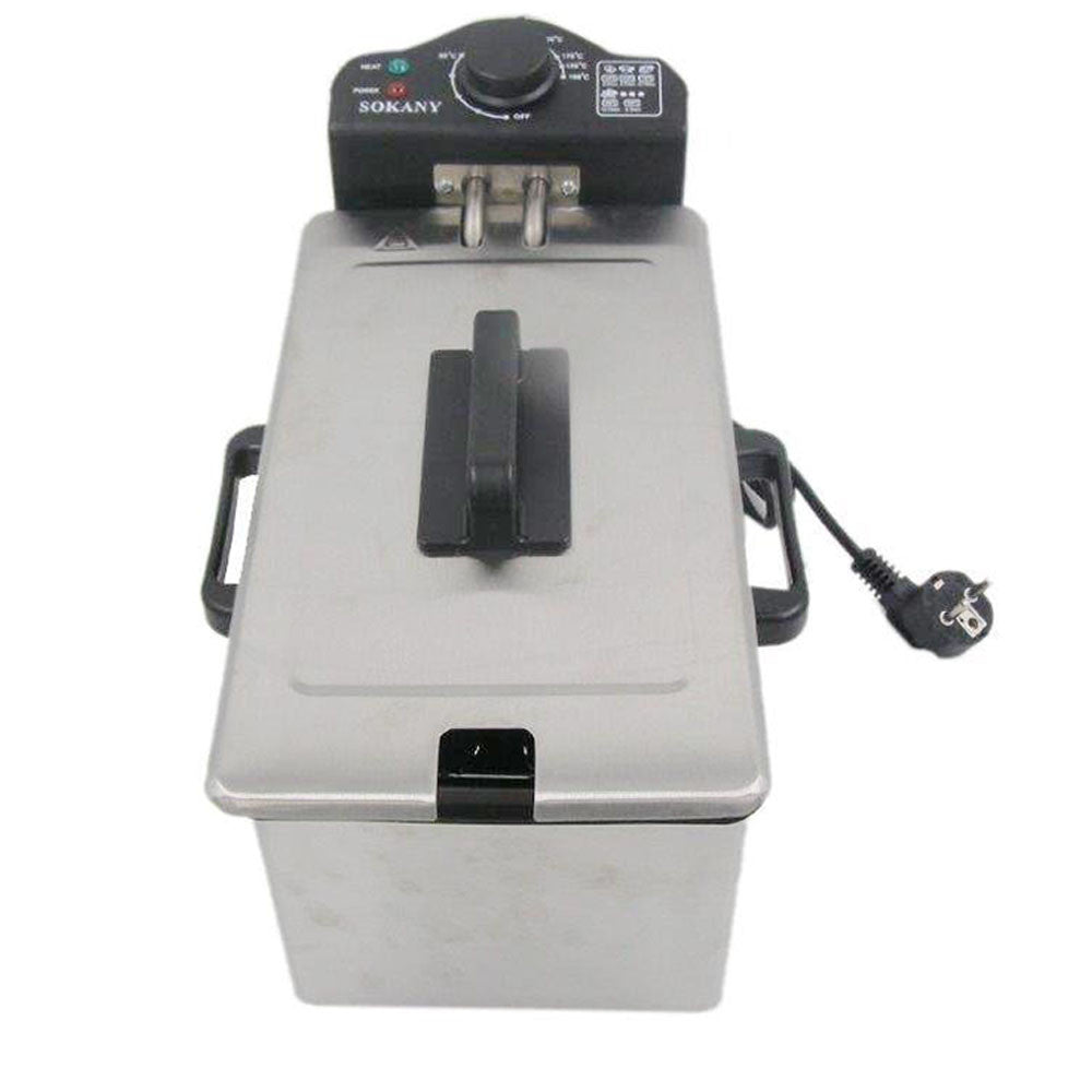 Фритюрниця електрична 3.5л 2000Вт WJ-800 / Електрофритюрниця для приготування картоплі фрі