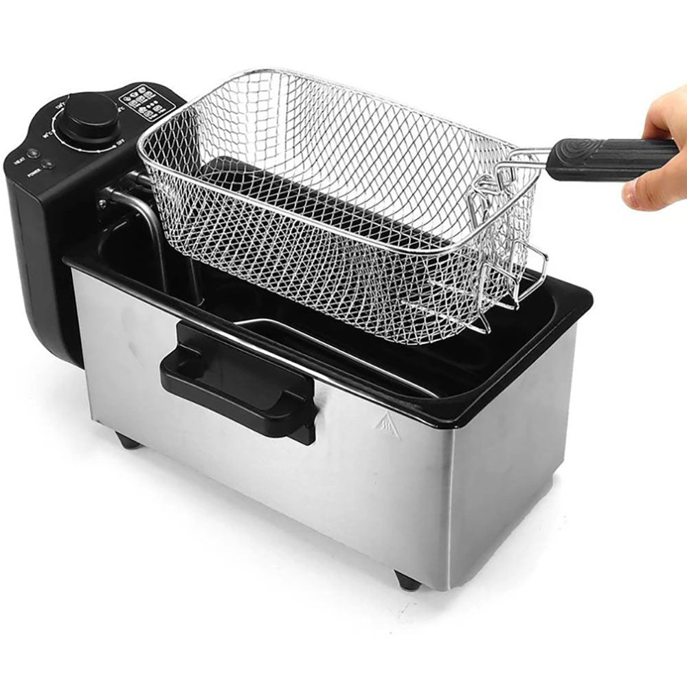 Фритюрниця електрична 3.5л 2000Вт WJ-800 / Електрофритюрниця для приготування картоплі фрі