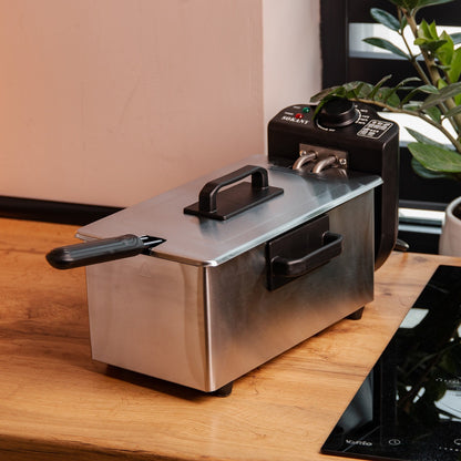 Фритюрниця електрична 3.5л 2000Вт WJ-800 / Електрофритюрниця для приготування картоплі фрі