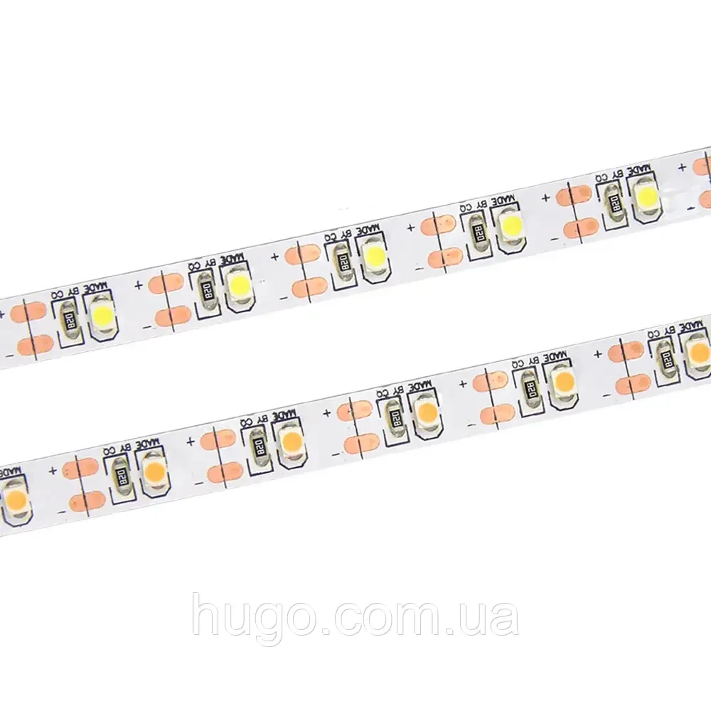 Світлодіодна LED стрічка 5м, від USB, Теплий Білий / Гнучка діодна підсвітка / Лед стрічка від повербанка