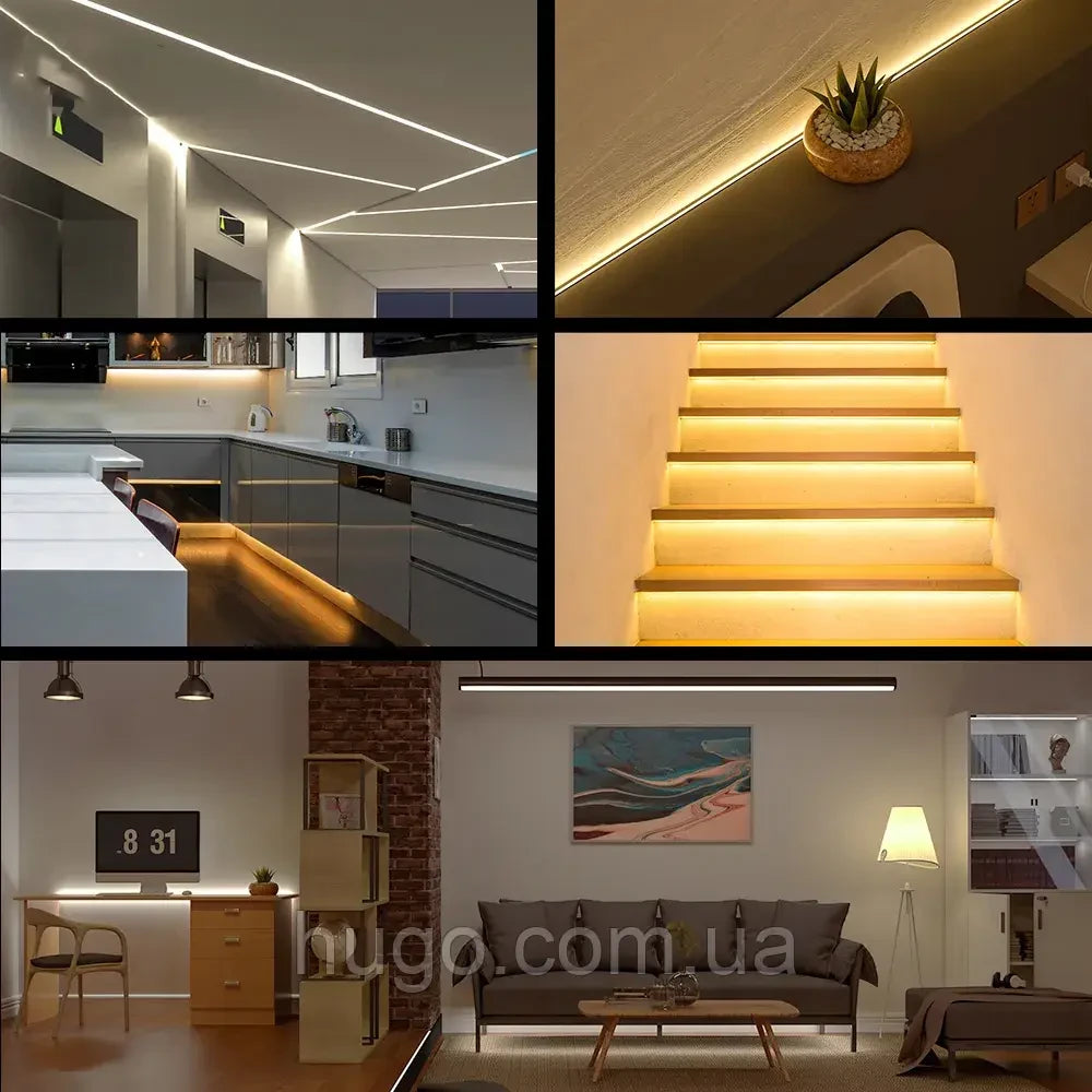 Світлодіодна LED стрічка 5м, від USB, Теплий Білий / Гнучка діодна підсвітка / Лед стрічка від повербанка