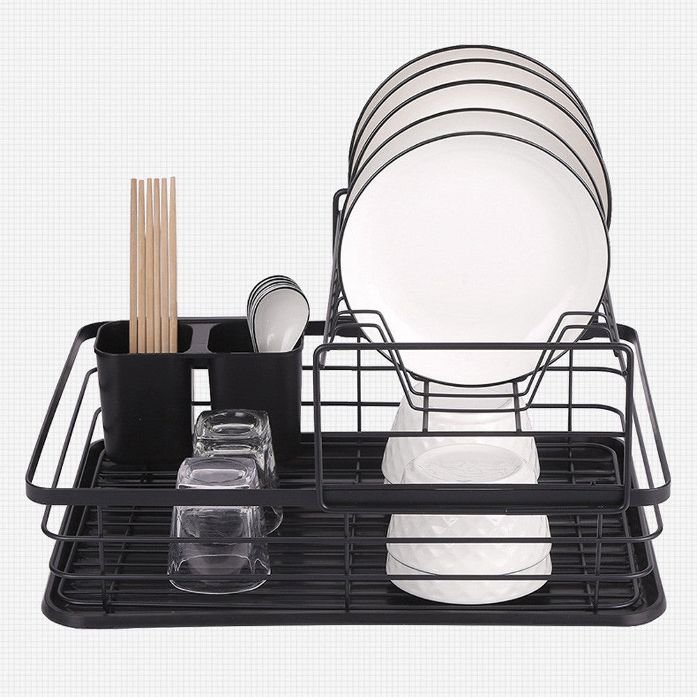 Настільна сушарка для посуду двоярусна (43х31,5х21,5см) / Стійка для сушіння посуду / Органайзер для посуду