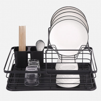 Настільна сушарка для посуду двоярусна (43х31,5х21,5см) / Стійка для сушіння посуду / Органайзер для посуду