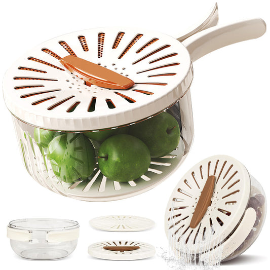 Ковшик-друшляк складаний, 15,5х8,3см / Контейнер для миття овочів / Кухонна миска-друшляк