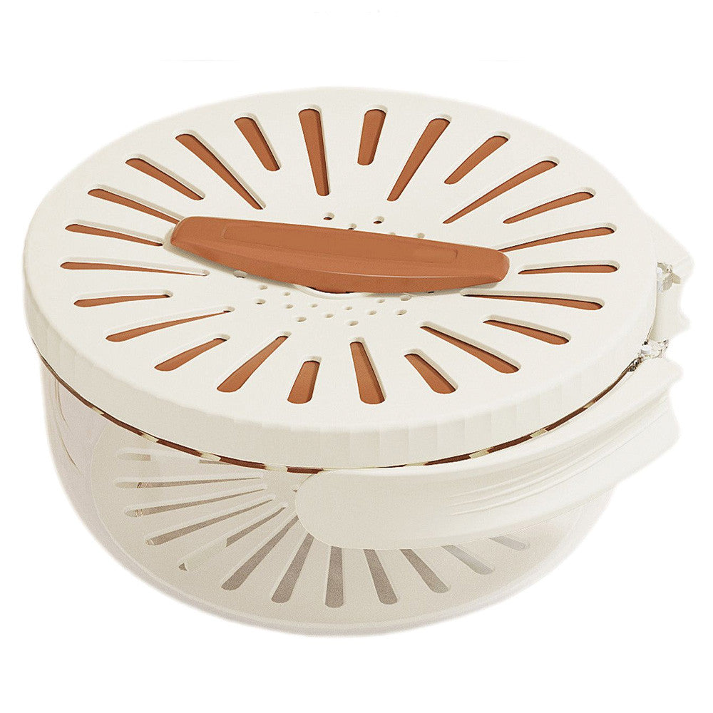 Ковшик-друшляк складаний, 15,5х8,3см / Контейнер для миття овочів / Кухонна миска-друшляк