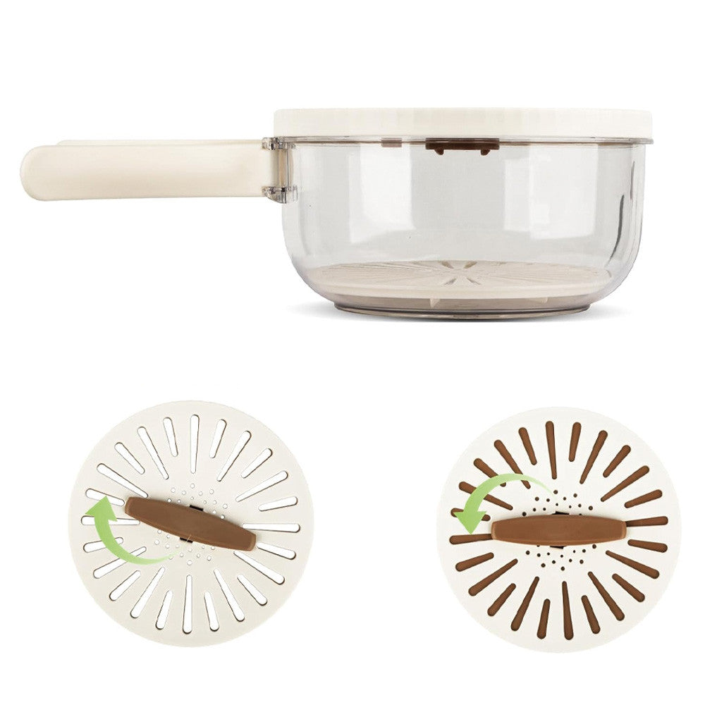 Ковшик-друшляк складаний, 15,5х8,3см / Контейнер для миття овочів / Кухонна миска-друшляк