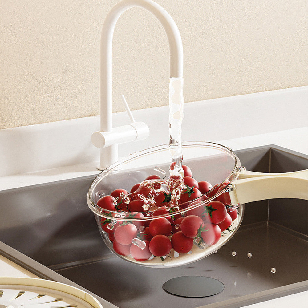 Ковшик-друшляк складаний, 15,5х8,3см / Контейнер для миття овочів / Кухонна миска-друшляк